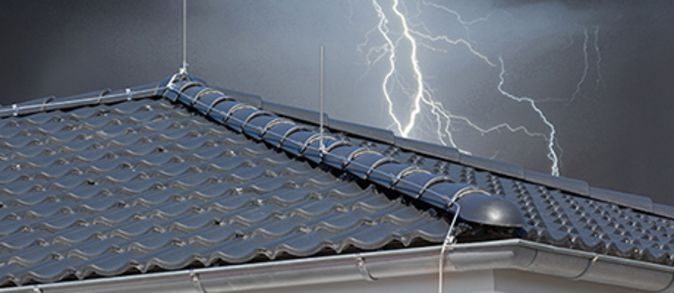 Äußerer Blitzschutz bei Elektro Zorbau GmbH in Lützen OT Zorbau
